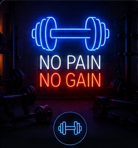 Gym & Fitness neon collection