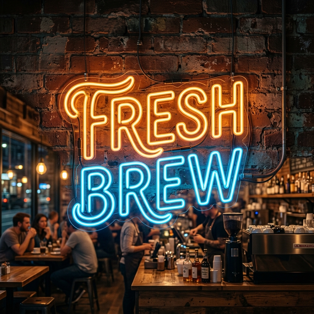 Fresh Brew Neon Sign