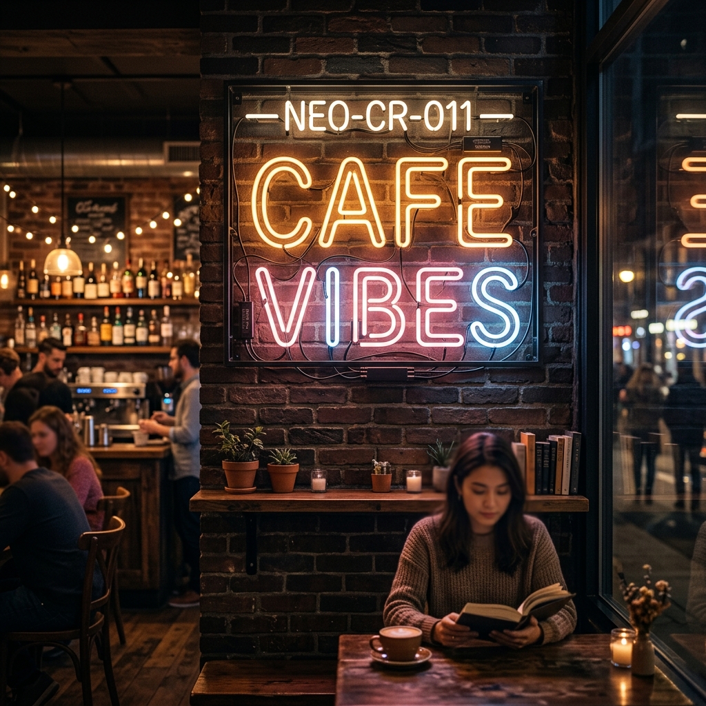 Cafe Vibes Neon Sign