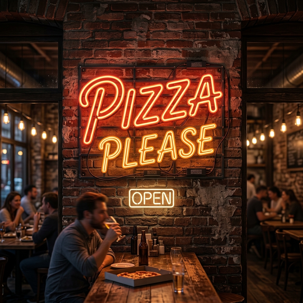 Pizza Please Neon Sign