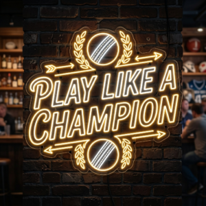 Play Like A Champion Neon Sign