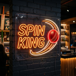 Spin King Neon Sign