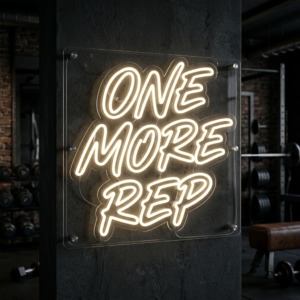 One More Rep Neon Sign