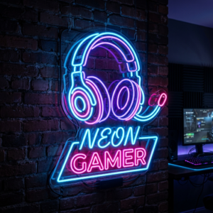 Neon Headset Neon Sign
