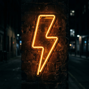 Lightning Bolt Neon Sign