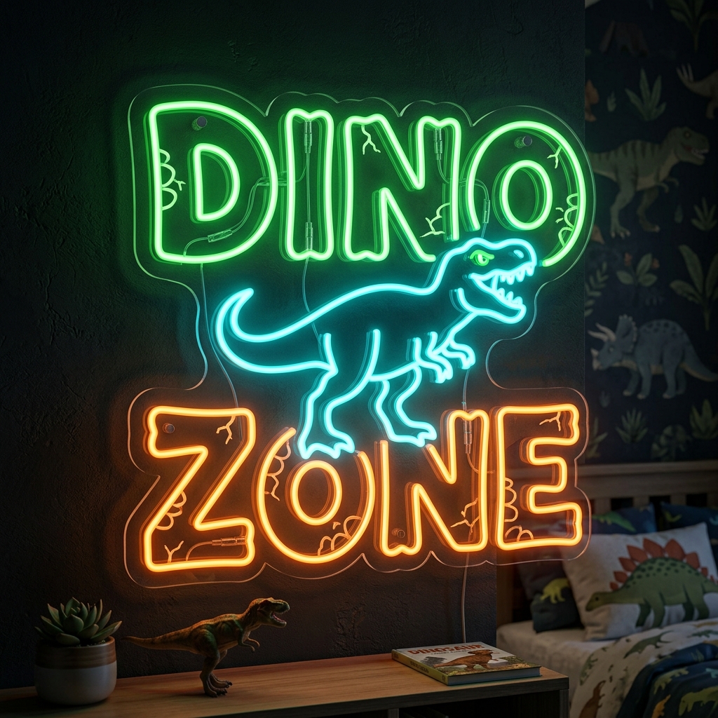 Dino Zone Neon Sign