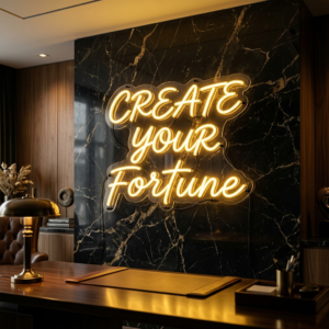 Create Your Fortune Neon Sign