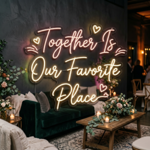 Together Is Our Favorite Place Neon Sign