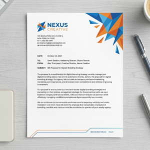 Modern Geometric Letterhead