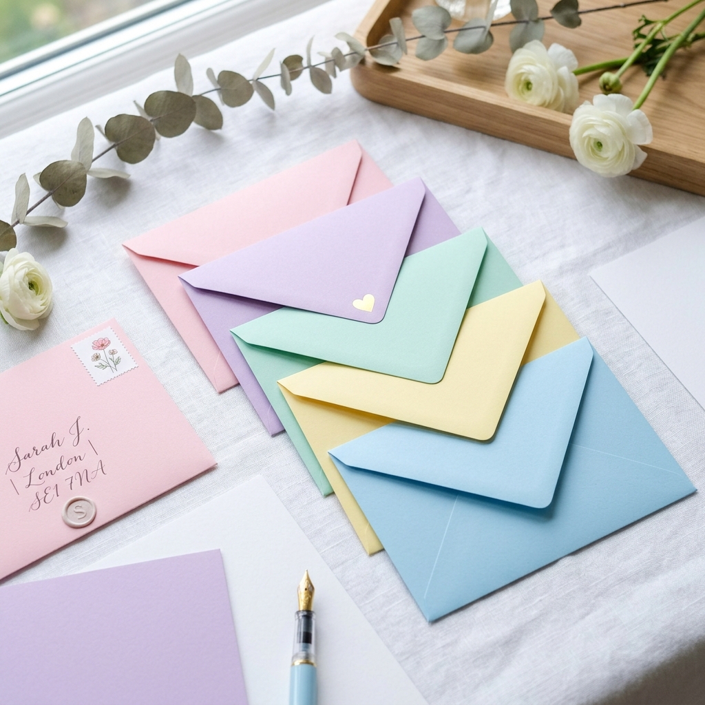 Pastel Color Envelope Set