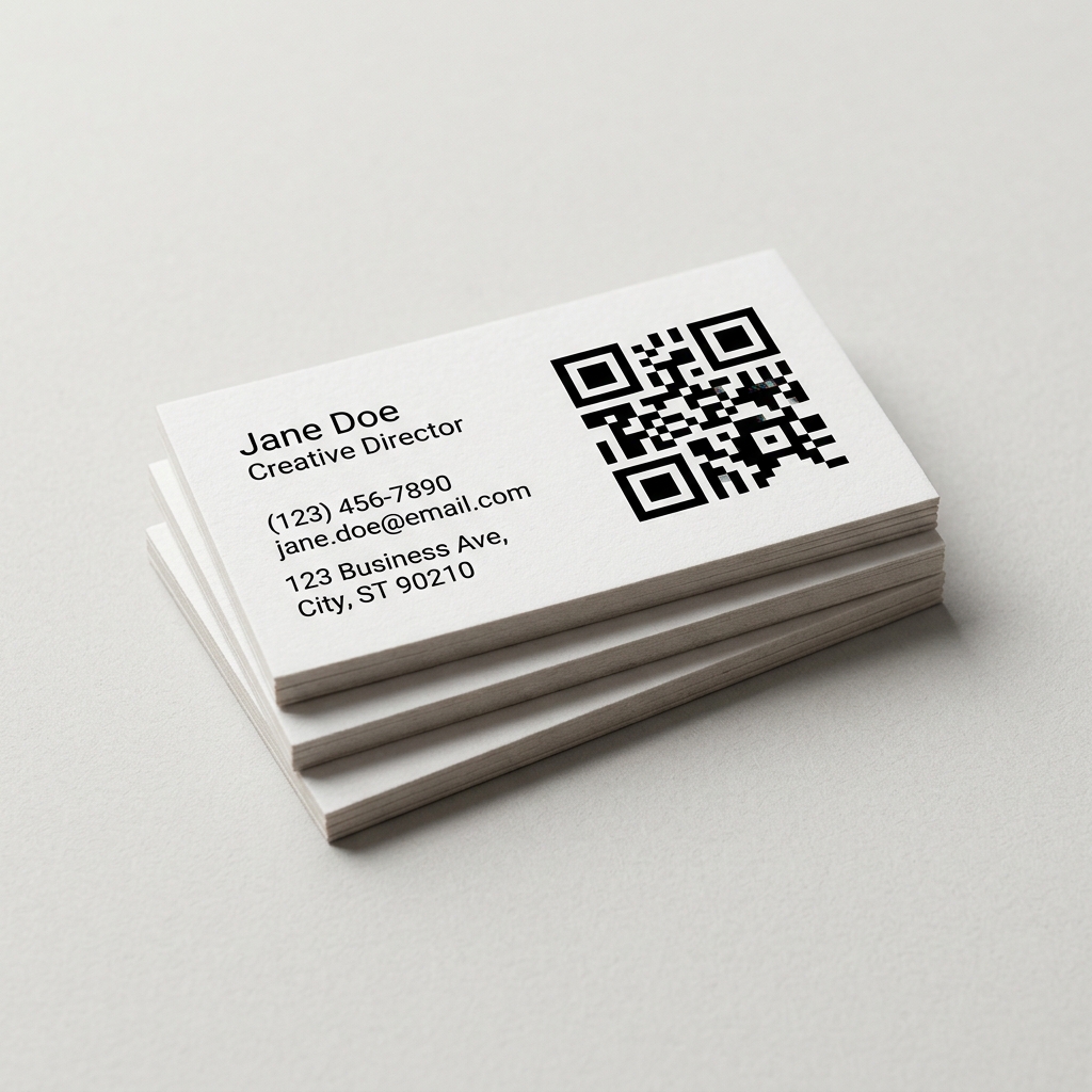 QR Code Visiting Cards 04 – Stack QR