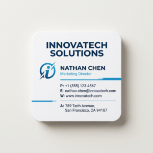 Rounded Corner Visiting Cards 01 – Minimal Studio