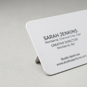 Rounded Corner Visiting Cards 02 – Angled Corporate