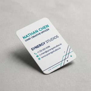 Rounded Corner Visiting Cards 03 – Stacked Display