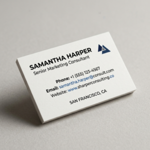 Standard Visiting Cards 02 – Angled Corporate